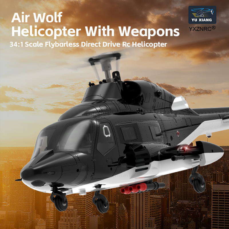 Rc Hobby Airwolf - Helicóptero RC Yuxiang F02 Versión de