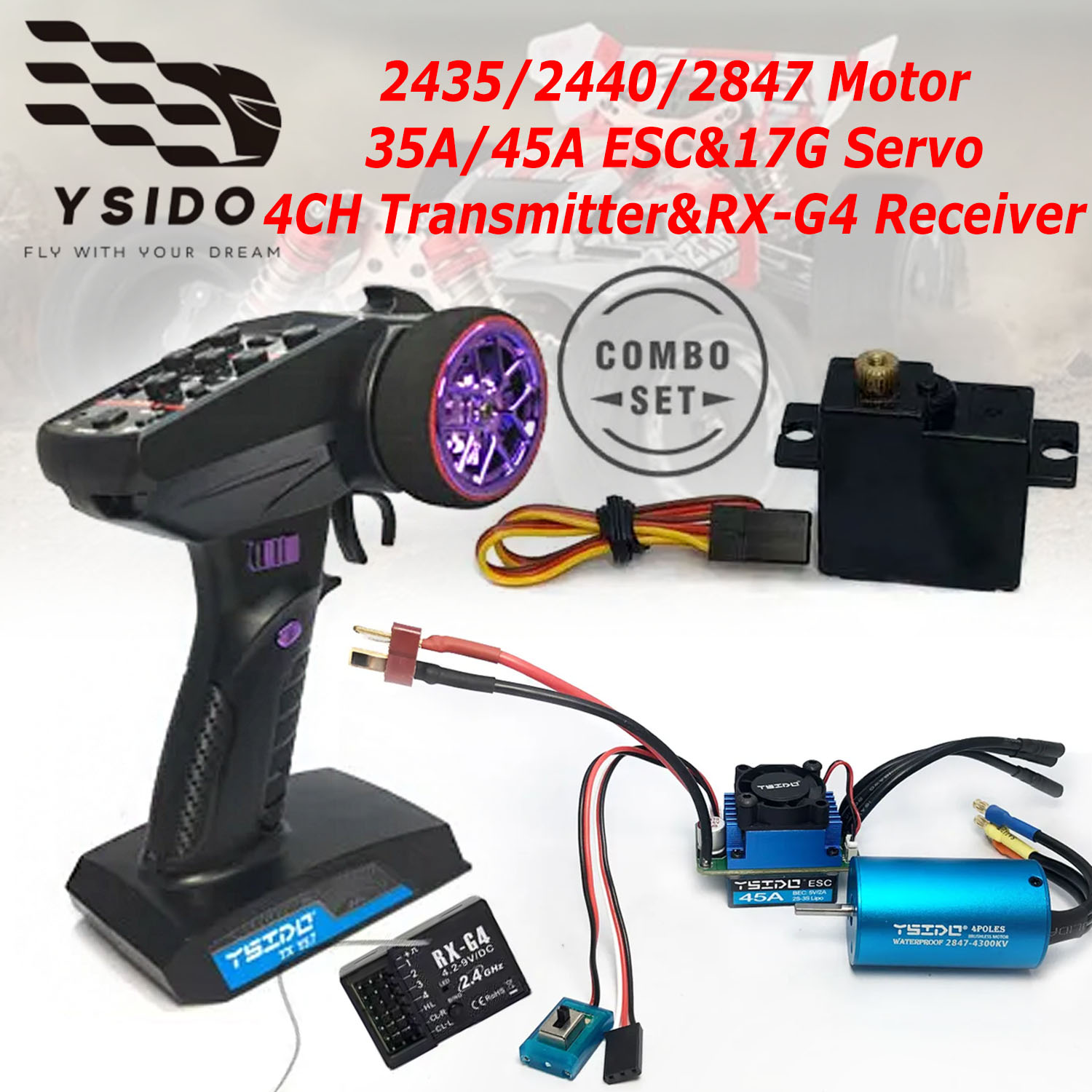 Rc Remo Hobby - Kit de Actualización Combo Sin Escobillas