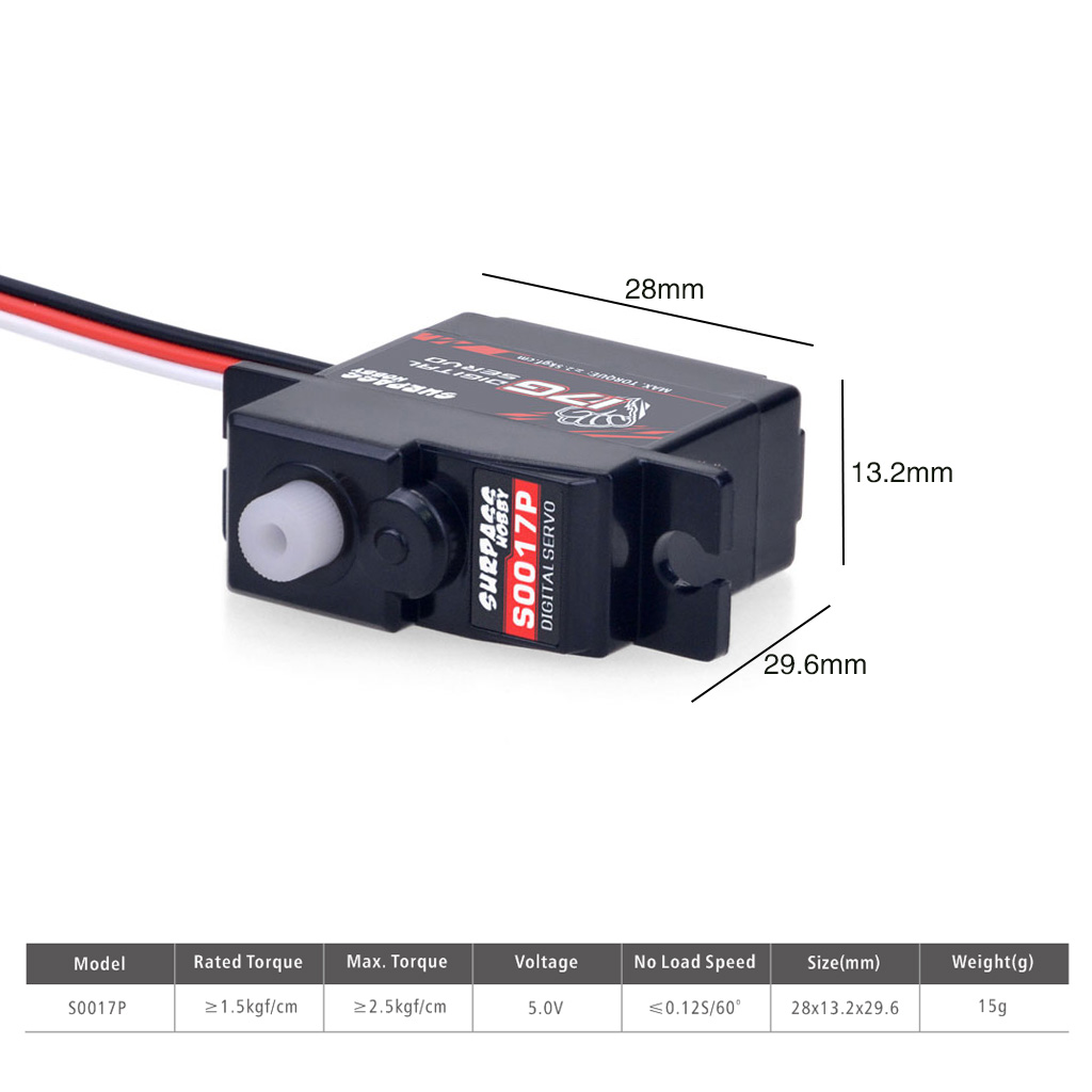 SURPASS Hobby 17g Micro Mini S - Rc Hobbyking reseña y precio